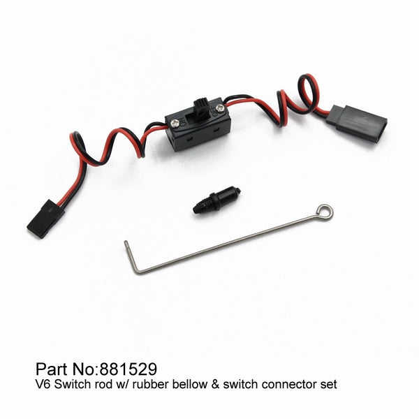 DF65 Switch rod w/ rubber bellow & switch connector set